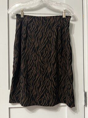 Zebra Print Mini Skirt